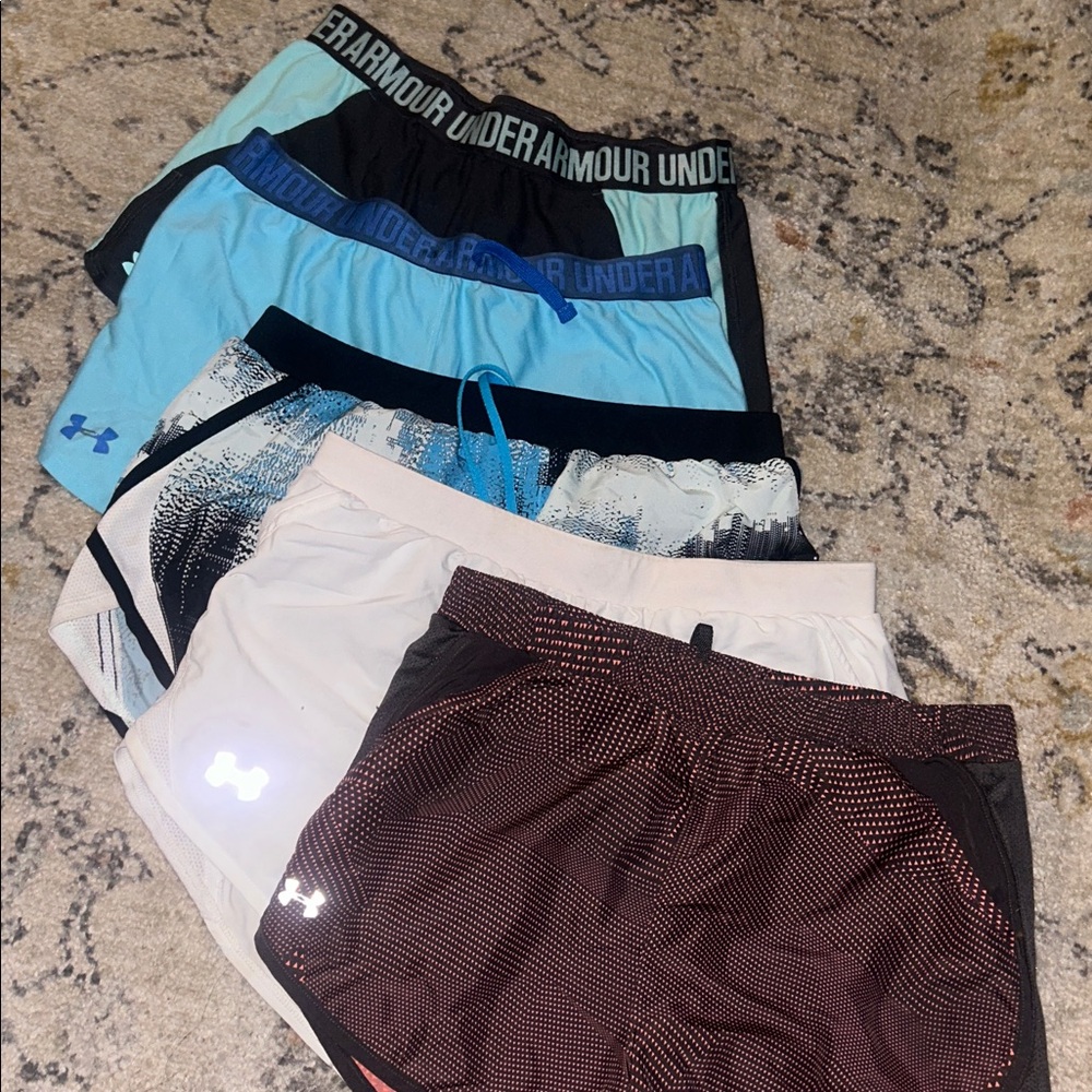 Under Armour Mixed Color Shorts Collection 5 pairs